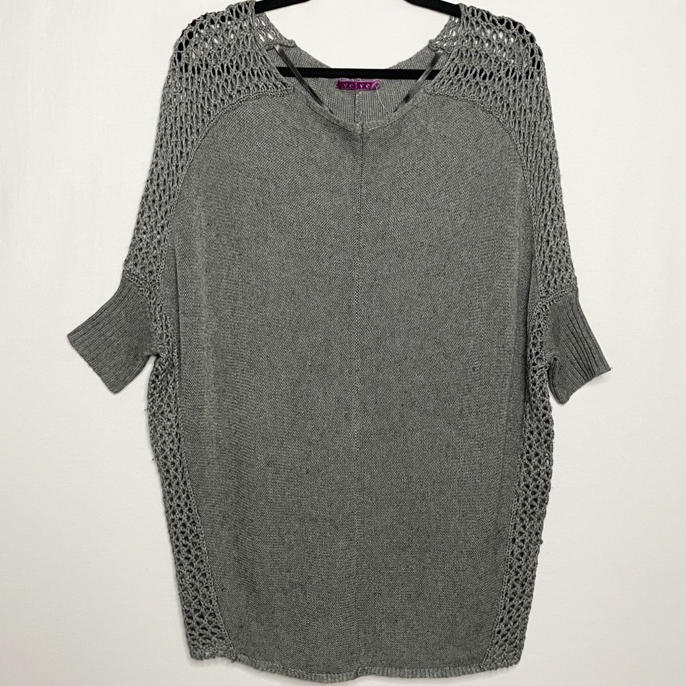Velvet Graham & Spencer Cozy Wool Cashmere Blend Dolman Sleeve Poncho Sweater